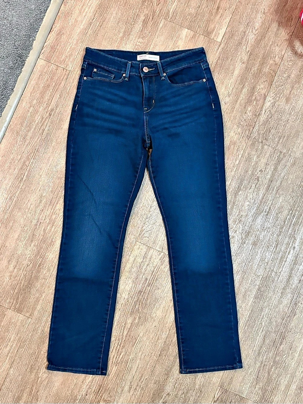 Lee Signature Series Straight Leg Blue Jeans